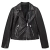 buy now Mint S01 Emma Laird Leather Jacket