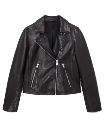 buy now Mint S01 Emma Laird Leather Jacket