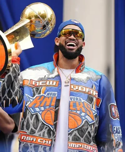 buy now New York Knicks Victory Parade 2026 Karl-Anthony Towns Jacket