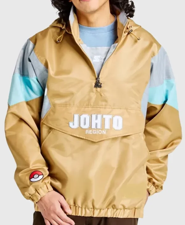 buy now Pokémon Johto Region Starter Gold Pullover Jacket