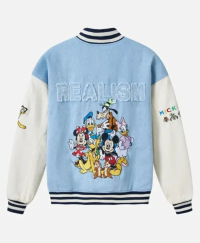 buy now Realism x Disney Character Denim Varsity Jacket