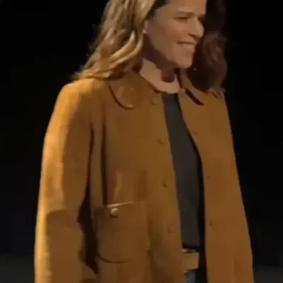 buy now Scream 7 Neve Campbell Brown Suede Jacket