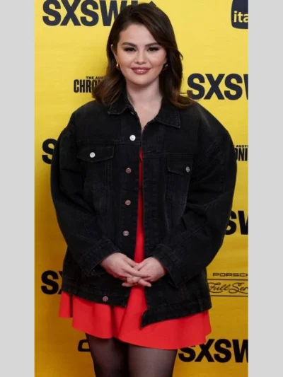 buy now Selena Gomez SXSW Festival Denim Jacket