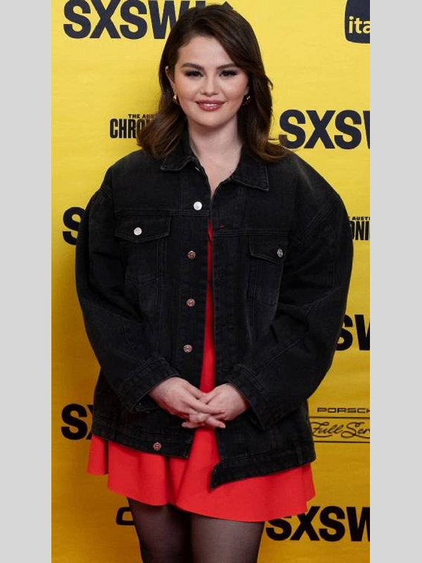buy now Selena Gomez SXSW Festival Denim Jacket
