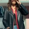 buy now Sunny Nights 2026 D’Arcy Carden Leather Coat