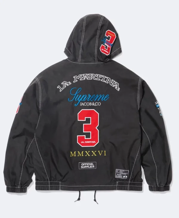 buy now Supreme x La Martina Black Hooded Jacket
