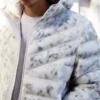 buy now The Chi S5 E8 Grey Marble Print Puffer Jacket