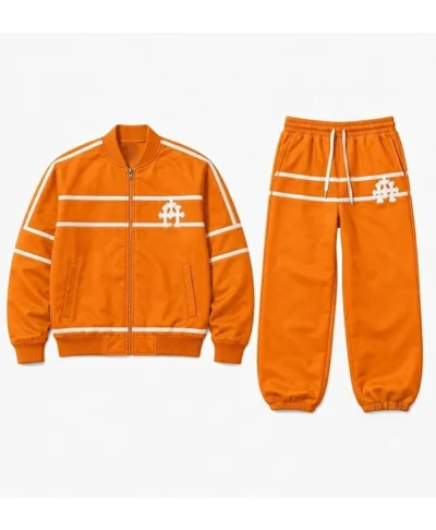 buy now Timothée Chalamet NBA Finals Game 3 Orange Tracksuit