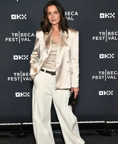 buy now Tribeca Festival 2026 Katie Holmes Beige Blazer