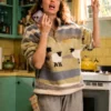 buy now Voicemails For Isabelle 2026 Zoey Deutch Sheep Fleece Sweatshirt