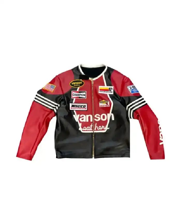 buy this Vanson Leather Prominent Motorcycle Star Jacket