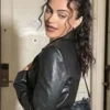 order now Camila Mendes 2026 Cropped Leather Jacket