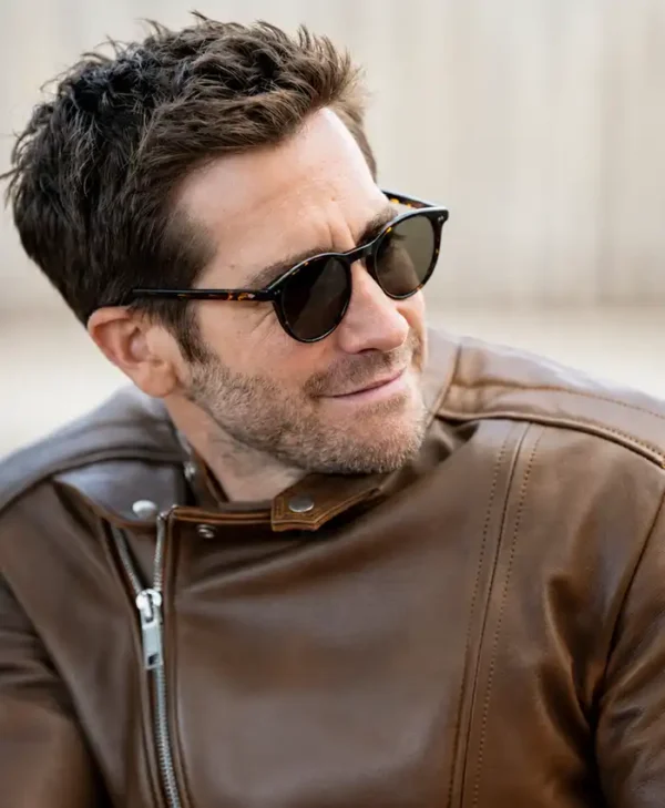order now In The Grey 2026 Jake Gyllenhaal Leather Jacket