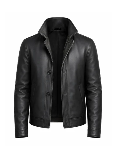 order now James Bond 007 First Light Black Leather Jacket