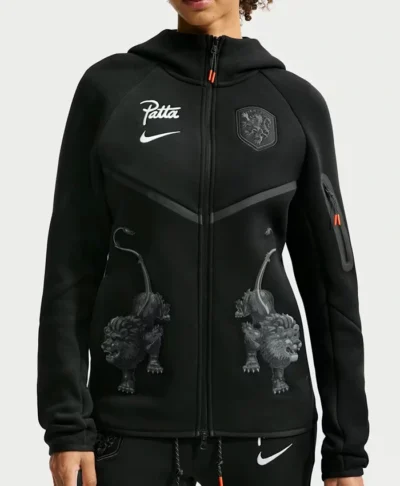 order now Patta x Nike Netherlands Tech Fleece Black Hoodie