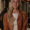 order now Scream 7 Isabel May Brown Leather Jacket