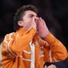 order now Timothée Chalamet NBA Finals Game 3 Orange Tracksuit