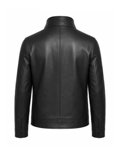 shop James Bond 007 First Light Black Leather Jacket