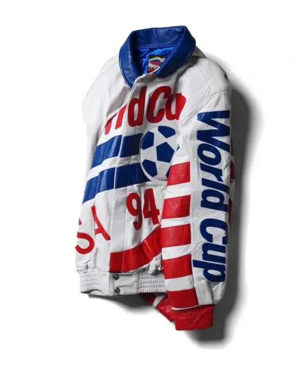 shop Jeff Hamilton USA 94 World Cup Leather Jacket