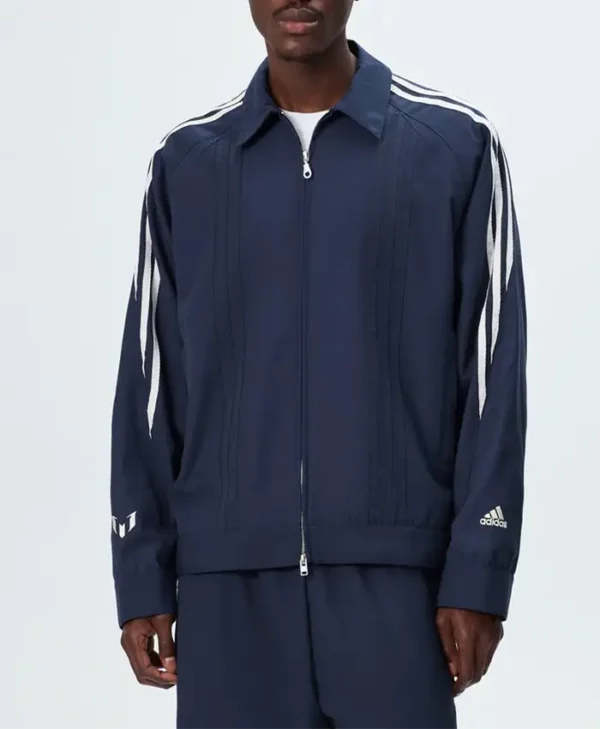 shop Kith & Messi Adidas Football Wool Track Jacket