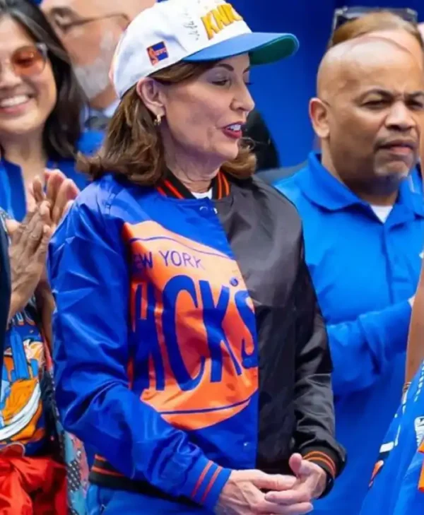 shop New York Knicks Championship Parade Kathy Hochul Jacket