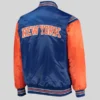 shop New York Knicks Starter Enforcer Varsity Jacket