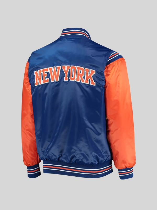 shop New York Knicks Starter Enforcer Varsity Jacket