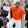shop now Basketball Finals Spike Lee Orange Knicks Jacket 2026