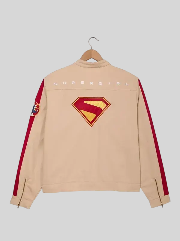 shop now DC Comics Supergirl Beige Jacket