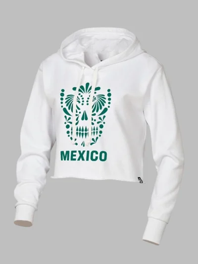shop now FIFA World Cup 2026 Mexico Crop Hoodie