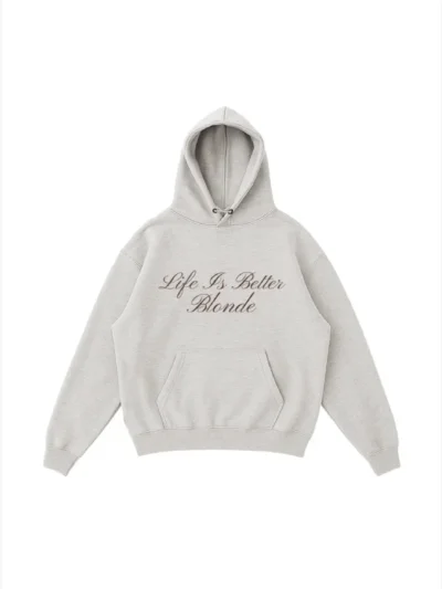 shop now Life Is Better Blonde Hoodie