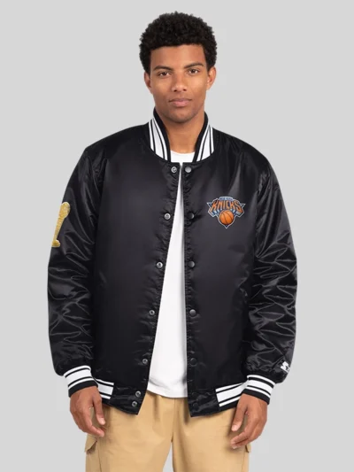shop now New York Knicks NBA Champions Embroidered Jacket