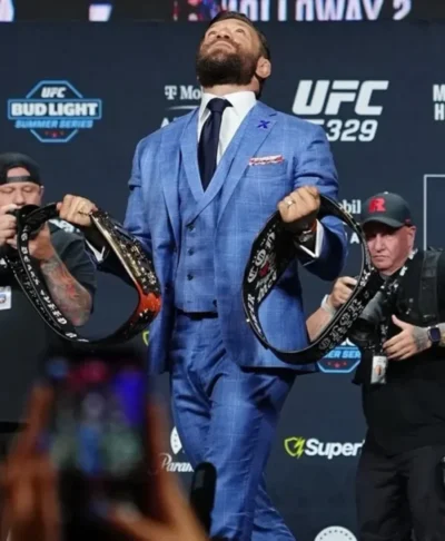 2026 Conor McGregor UFC 329 Face Off Blue Tuxedo
