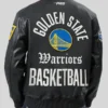 2026 Golden State Warriors Black Leather Jacket