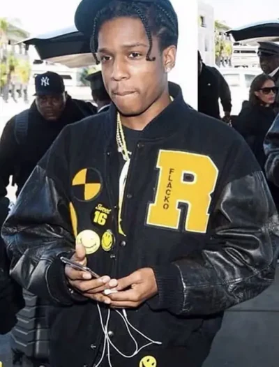 A$AP Rocky Letterman Varsity Jacket