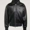 Adidas Essentials Leather Bomber Jacket