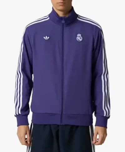 Adidas Real Madrid Terrace Icon Purple Track Jacket