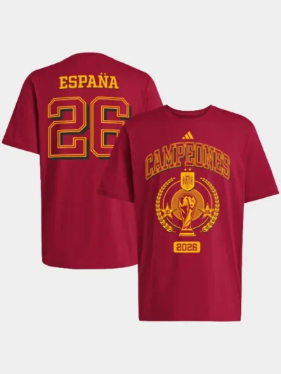 Adidas Spain 2026 FIFA World Cup Champions Trophy T-Shirt