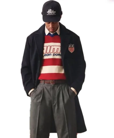 Aimé Leon Dore US Soccer Black Coat