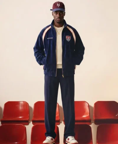Aimé Leon Dore US Soccer Blue Jacket