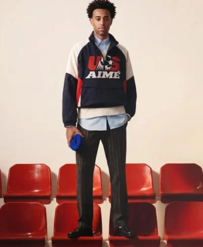 Aimé Leon Dore US Soccer Half Zip Jacket