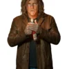 Alan Ritchson Brown Leather Jacket