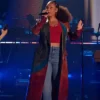 Alicia Keys Leather Coat American Idol S24