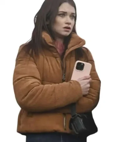 Alison Thornton Fire Country S03 Brown Corduroy Jacket