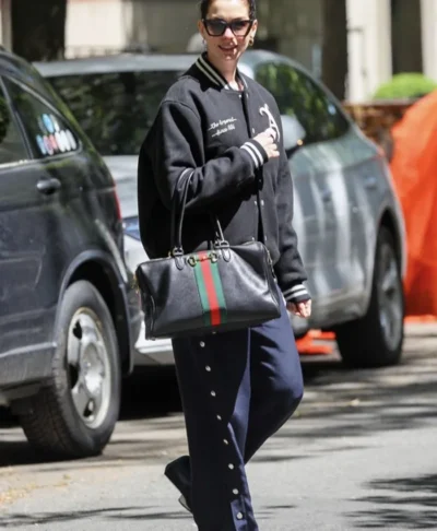 Anne Hathaway Arsenal Gunners Varsity Jacket
