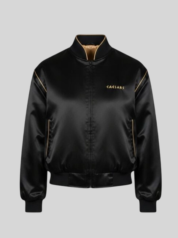 Anya Taylor-Joy Black Bomber Jacket