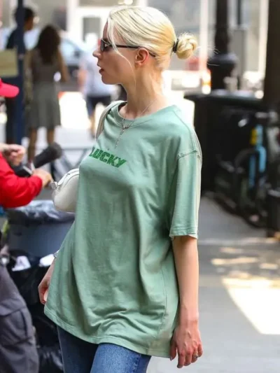 Anya Taylor-Joy Lucky Green T-Shirt