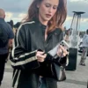 Ariana Grande Concert Madelaine Petsch Black Leather Jacket
