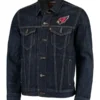 Arizona Cardinals NFL Black Denim Jean Jacket