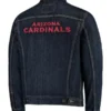 Arizona Cardinals NFL Black Denim Jean Jacket